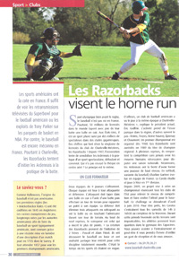 Article Razorbacks Baseball Club de Charleville - Ardennes en marche
